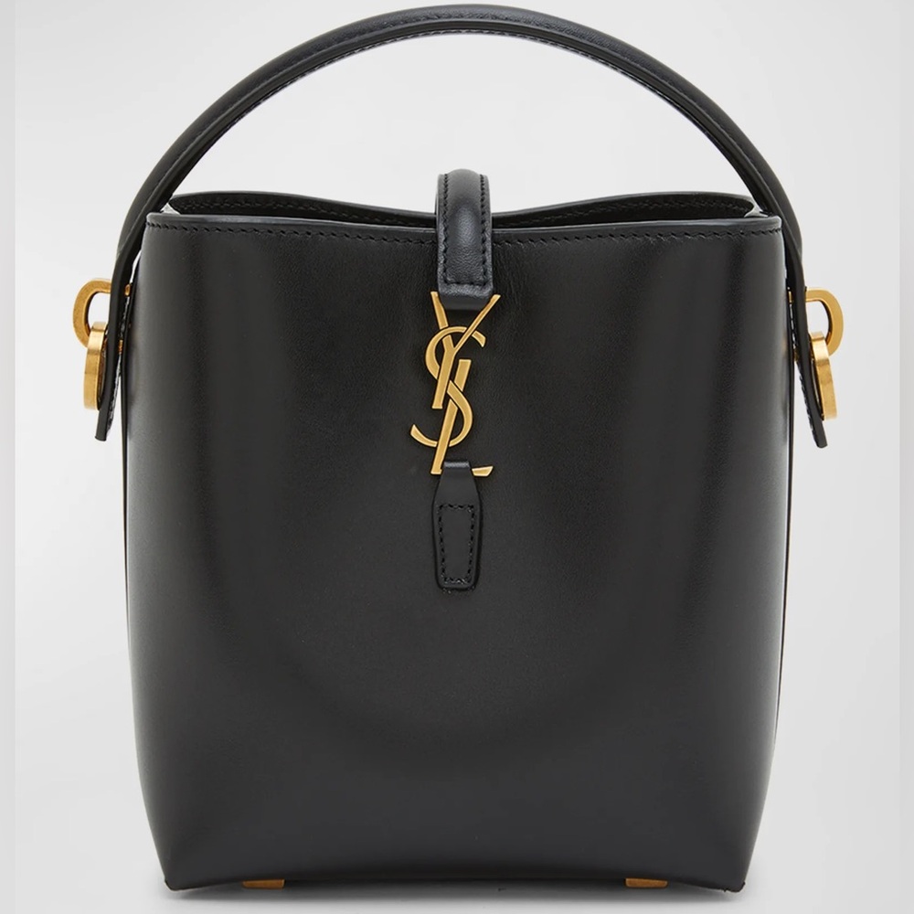 FAUX Saint Laurent Black and Gold Shoulder Bag